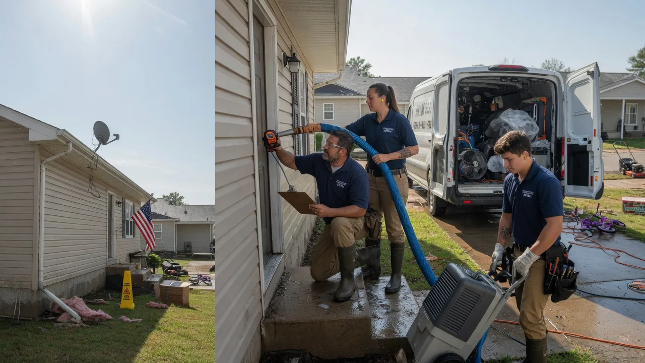 Ceiling Water Damage Restoration in Saybrook, IL near me
